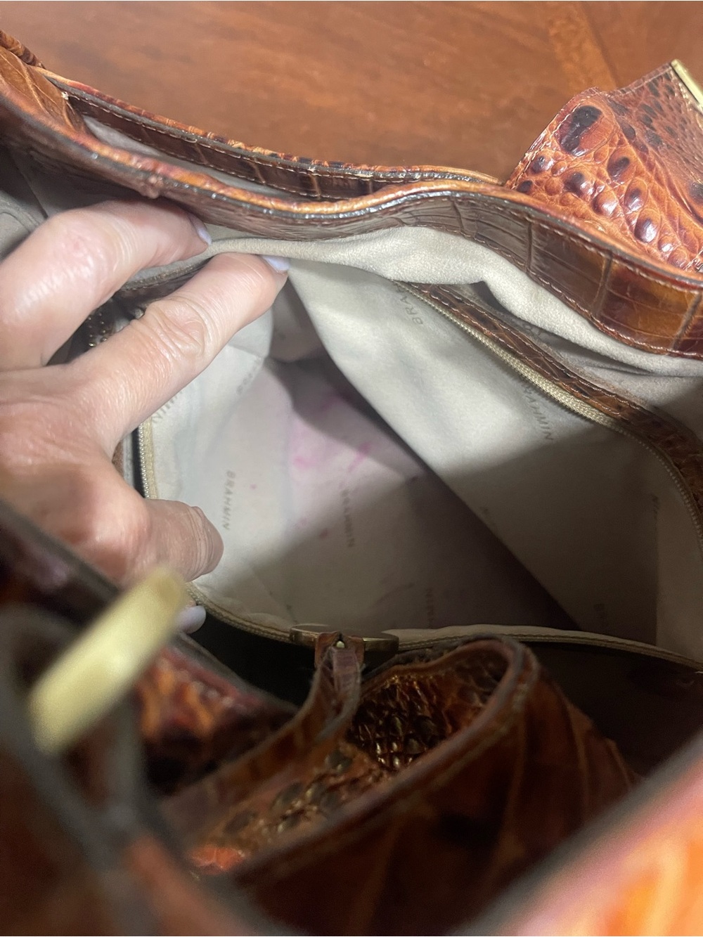 Brahmin Pecan shoulder bag & Wallet Set - Picture 12 of 16